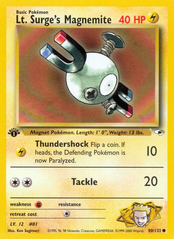 Lt. Surge's Magnemite [1st-Edition]